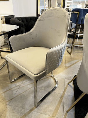 Sitial Eleanor Velvet Gris