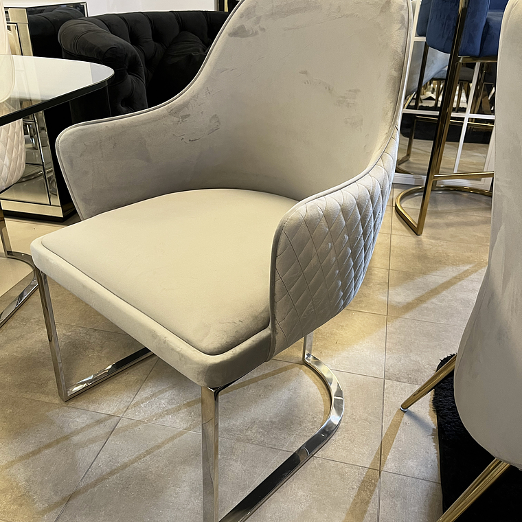 Sitial Eleanor Velvet Gris 1