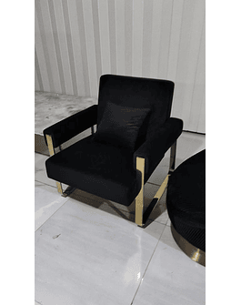 Sillón Laredo Gold Negro