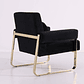 Sillón Laredo Gold Negro - Miniatura 3