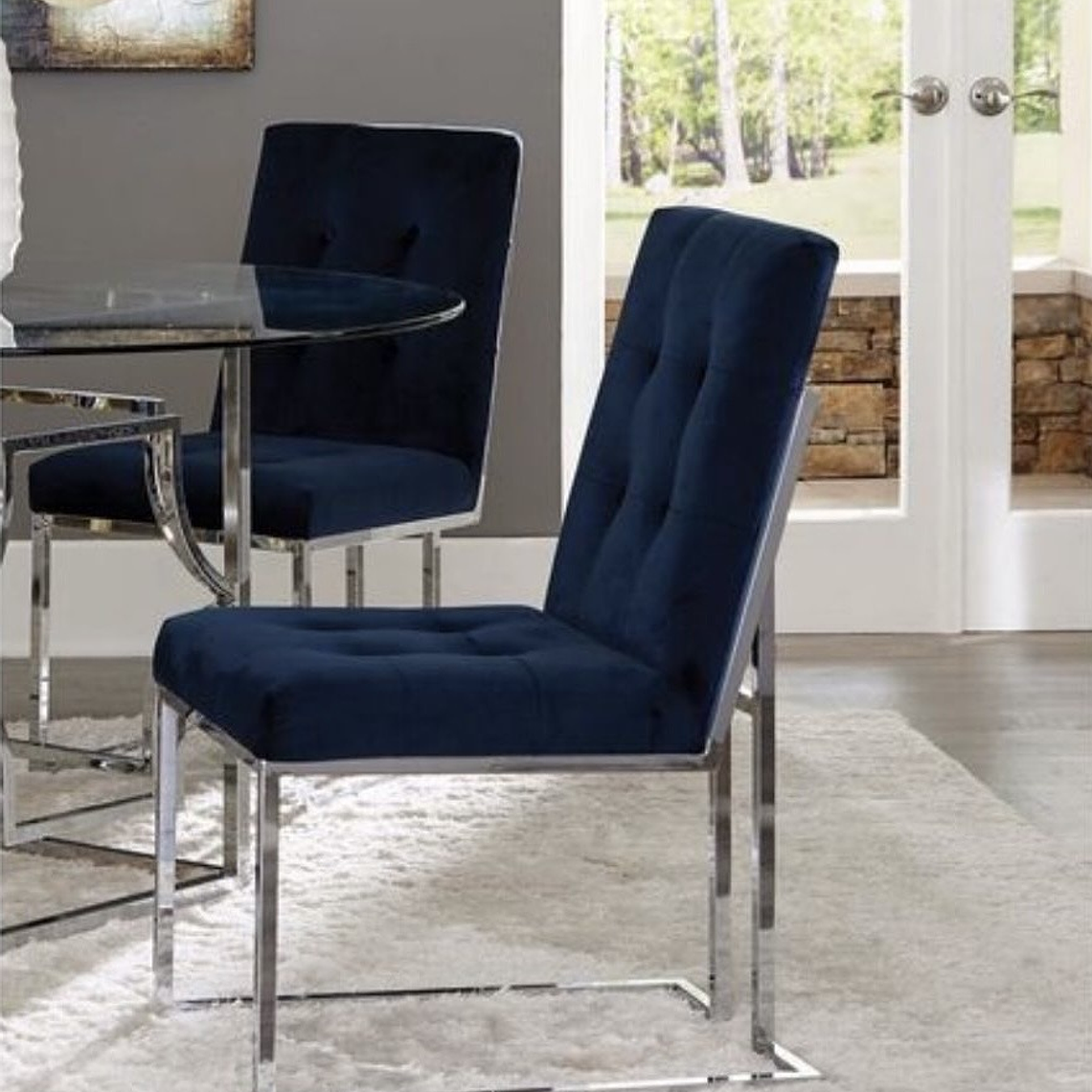 Silla Octavia Velvet Negro 1