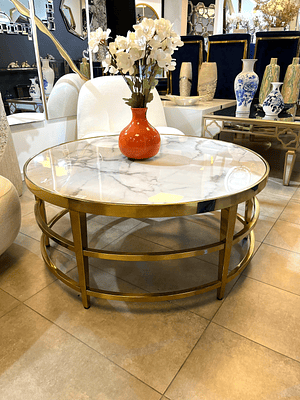 Mesa de Centro Palermo Mármol Blanco