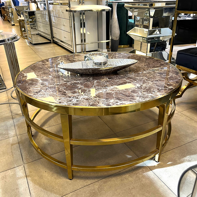 Mesa de Centro Palermo Mármol Café 2