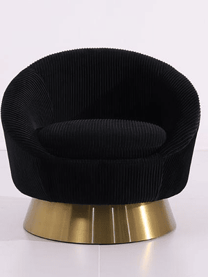 Butaca Hannover Velvet Negro (DISPONIBLE EN 30 DÍAS)