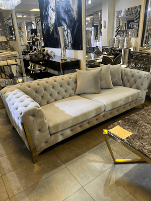 Sofá Montecarlo 3 Cuerpos Gris Perla