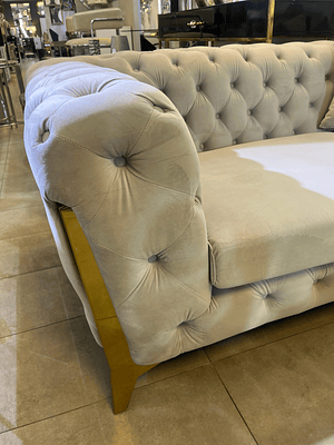 Sofá Montecarlo 3 Cuerpos Gris Perla