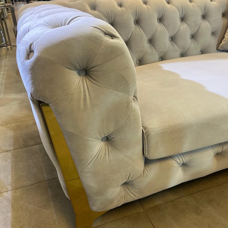 Sofá Montecarlo 3 Cuerpos Gris Perla 2