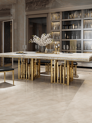 Mesa de Comedor Piacenza Mármol Blanco 