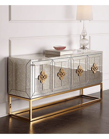 Buffet Delphine Gold medida especial