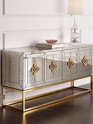 Buffet Delphine Gold medida especial