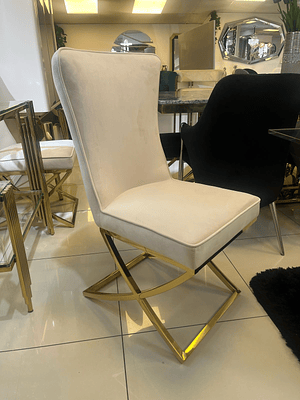 Silla Gabrielle Velvet Beige