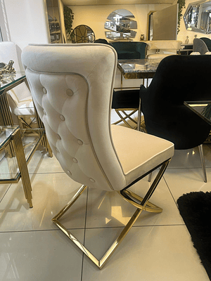 Silla Gabrielle Velvet Beige