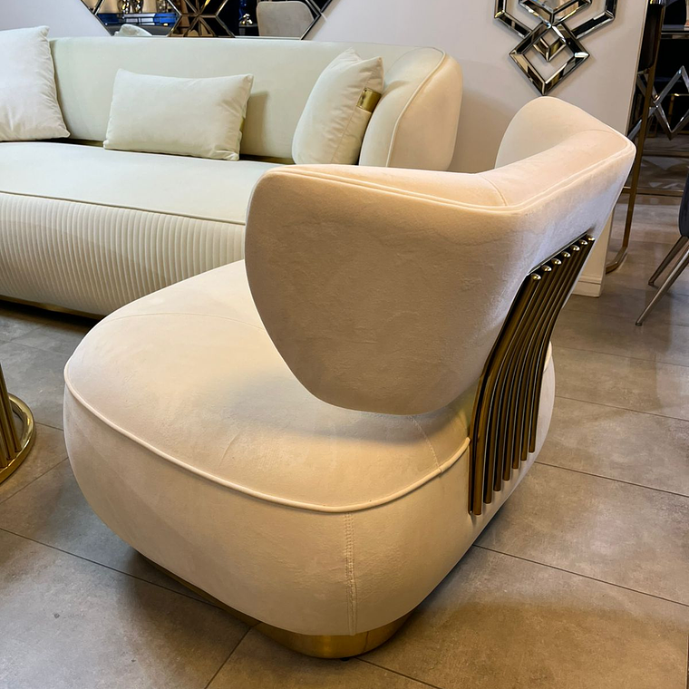 Butaca Hanói Velvet Beige 2