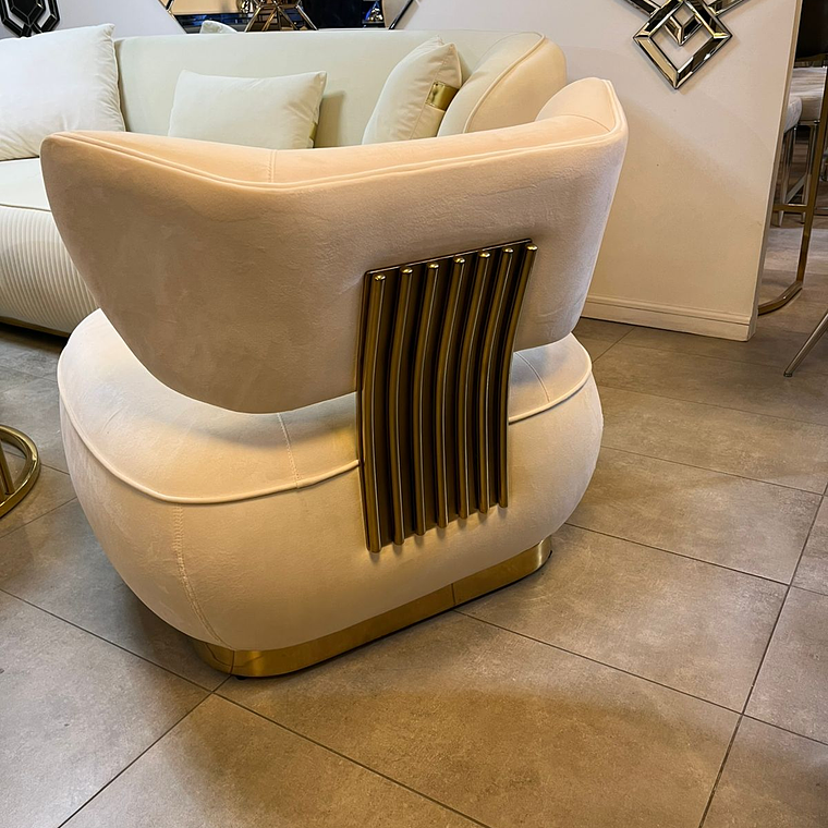 Butaca Hanói Velvet Beige 3