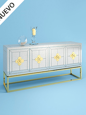 Buffet Delphine Gold (Espejo Envejecido)