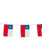 Tira Bandera Chilena 30x45 *4 Mts - Miniatura 1