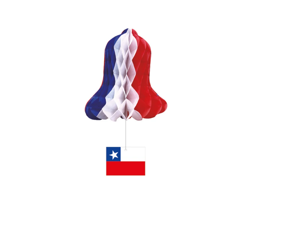Adorno Campana Colgante Fiestas Patrias 20cm