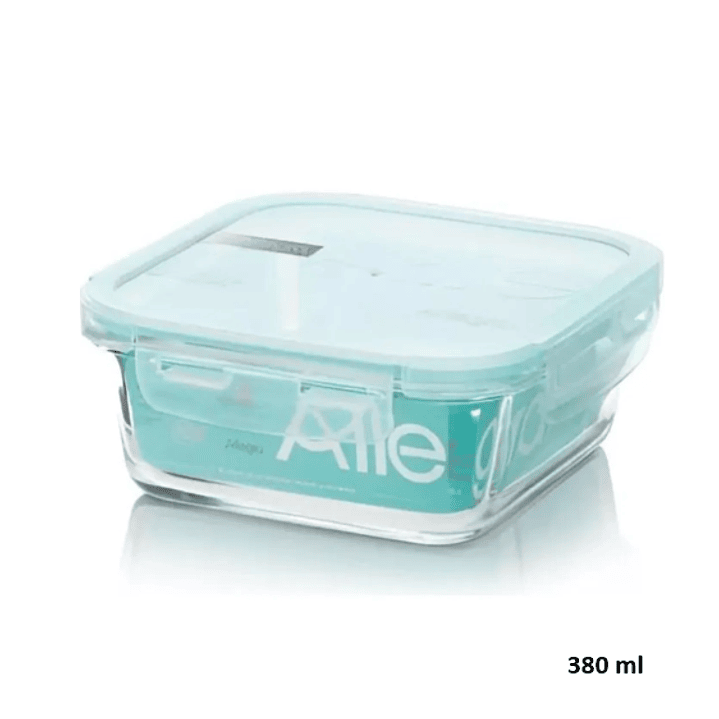 Contenedor Hermético Cuadrado 380 ml Allegra 1