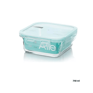 Contenedor Hermético Cuadrado 740 ml Allegra
