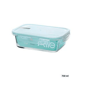 Contenedor Hermético Rectangular 750 ml Allegra