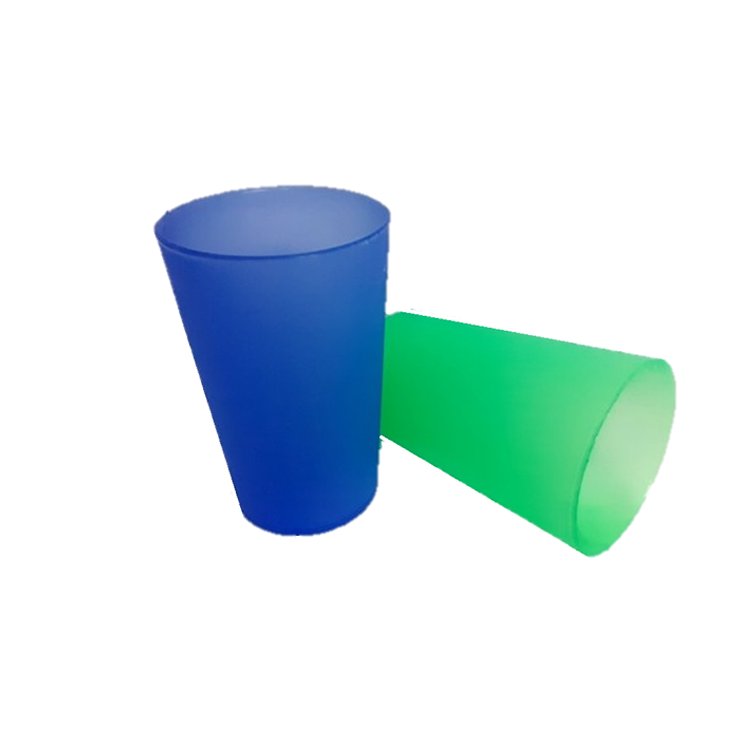 Vaso Plástico Arenado 300 CC 1