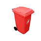 Basurero 240 Lts C/Ruedas Rojo - Miniatura 2