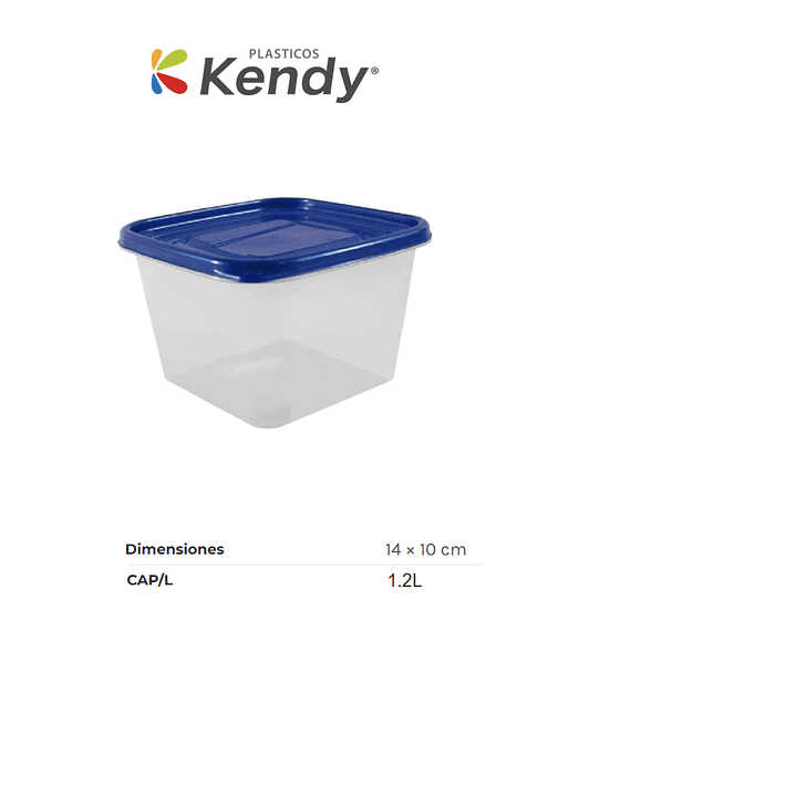 Hemético Kendyploc Cuadrado Mediano Nº3 1