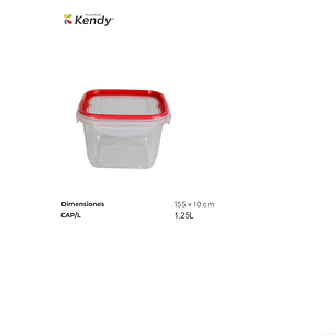 Hermético Kendyfresh Cuadrada Nº2 Alta