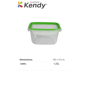 Hermético Kendyfresh Rectangular Nº2 Alta