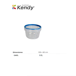 Hermético Kendyfresh Redonda Nº1 Alta
