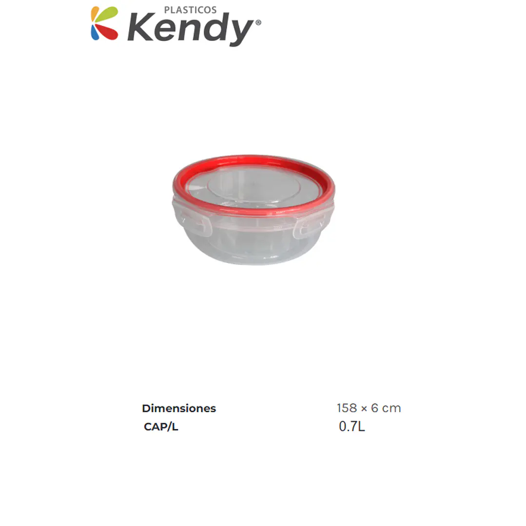 Hermético Kendyfresh Redonda Nº2 Baja 1