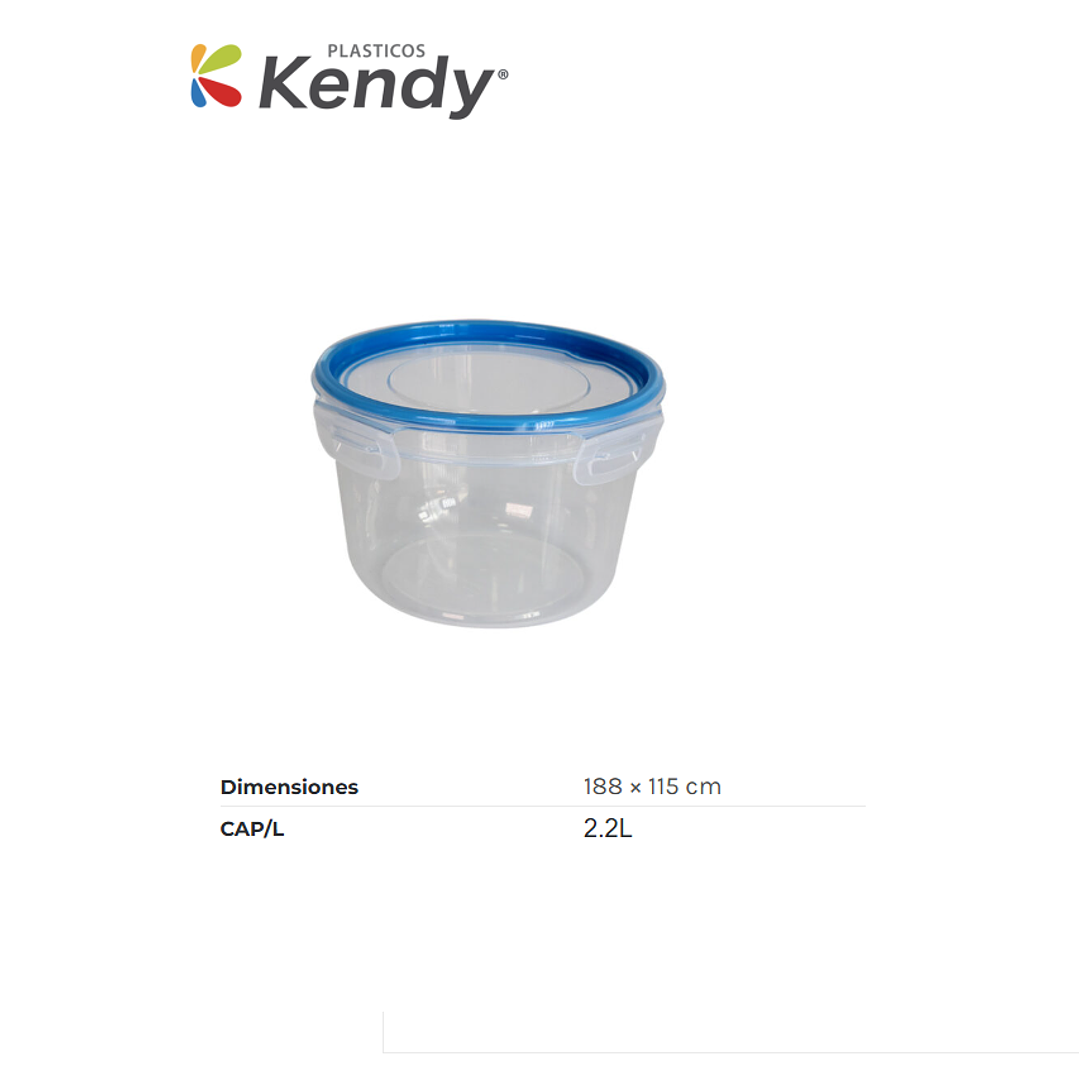 Hermético Kendyfresh Redonda Nº3 Alta 1
