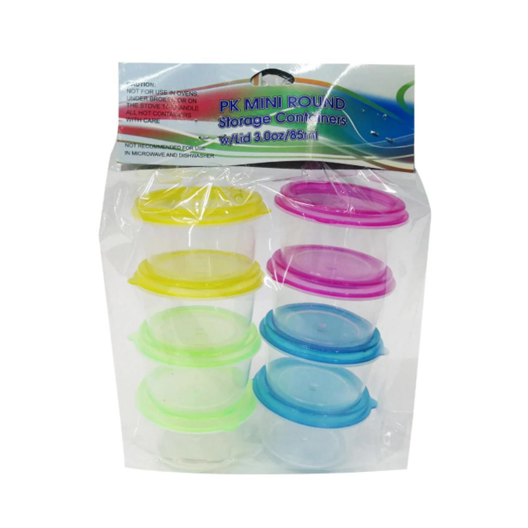 Set Mini Potes Redondos 85 ml * 8 unid 2