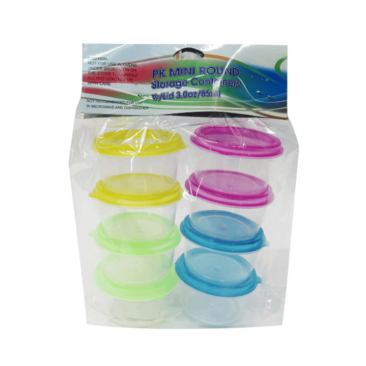 Set Mini Potes Redondos 85 ml * 8 unid 2