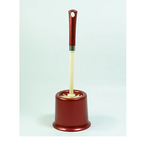 Escobilla Limpia WC Plástica Burdeo