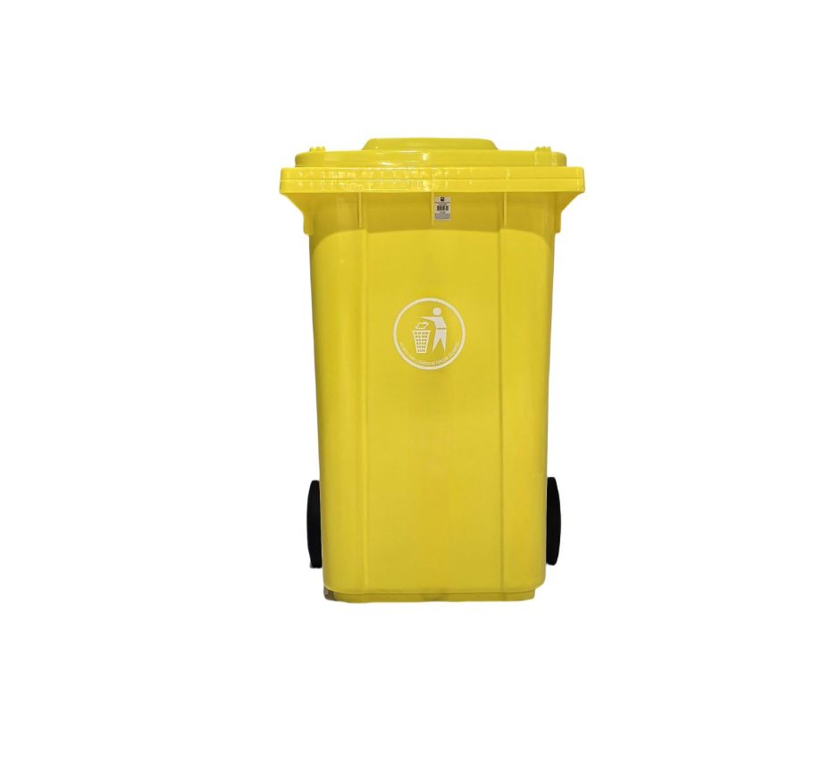 Basurero 360 Lts C/Ruedas Amarillo