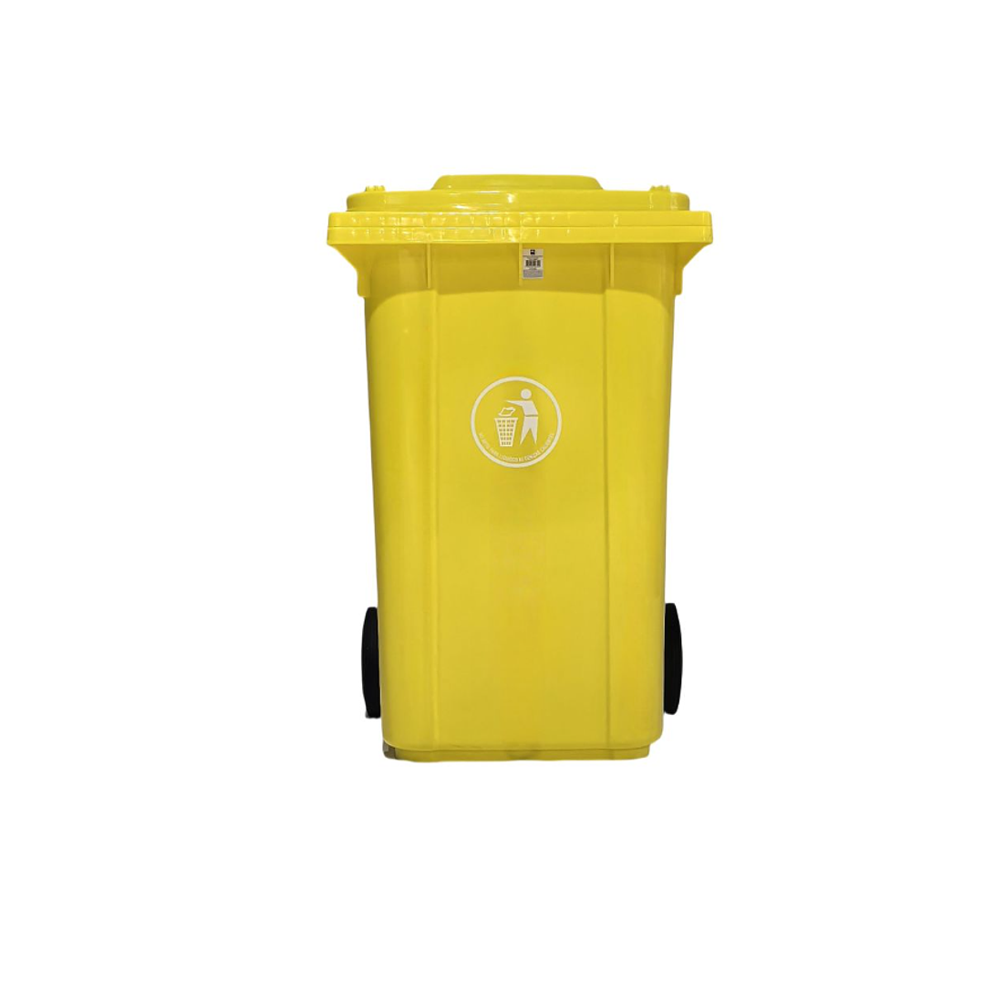 Basurero 360 Lts C/Ruedas Amarillo 1