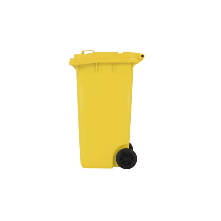Basurero 240 Lts C/Ruedas Amarillo 2
