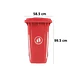Basurero 240 Lts C/Ruedas Rojo - Miniatura 2