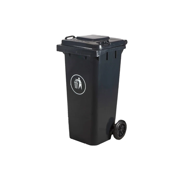 Basurero 120 Lts C/Ruedas Gris 1