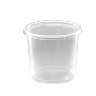 Pote Transparente 24 OZ C/Tapa