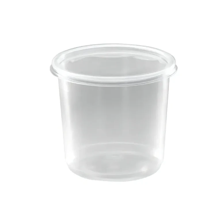 Pote Transparente 24 OZ C/Tapa 1