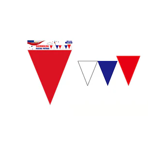 Tira Triangular Tricolor x 10 Mts