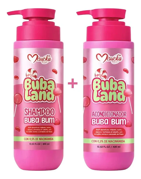 Misucka Pack Shampoo + Acondicionador Buba Land Buba Gum 