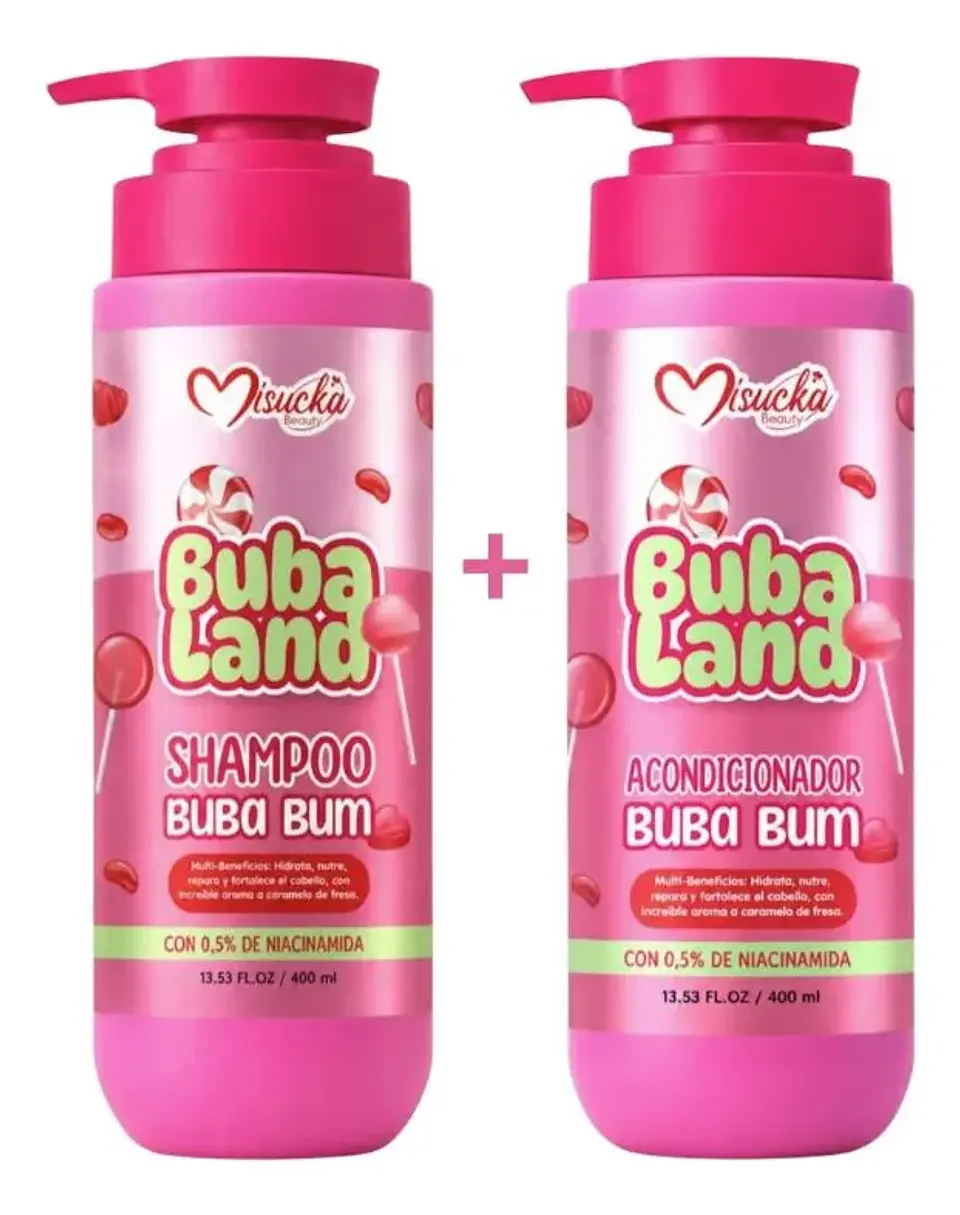 Misucka Pack Shampoo + Acondicionador Buba Land Buba Gum  1