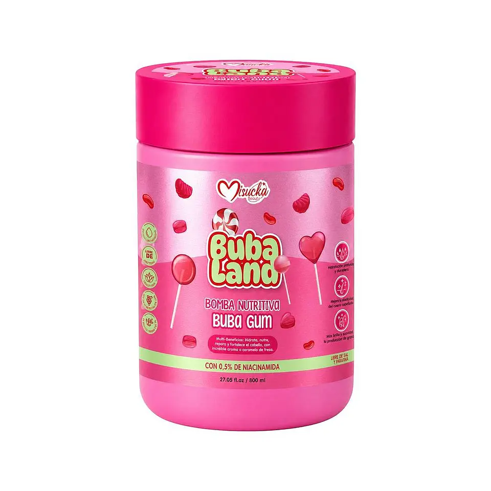 Misucka Bomba Nutritiva Tratamiento Capilar Buba Land Buba Gum 1