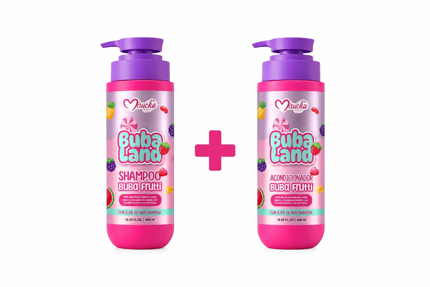 Misucka Pack Shampoo + Acondicionador Buba Land Buba Frutti 1