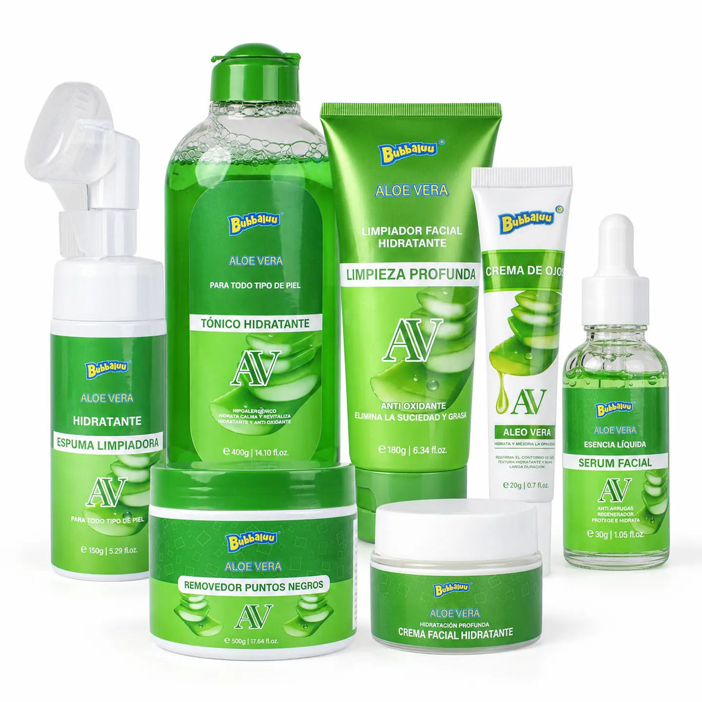 Bubbaluu Pack Rutina Facial Aloe Vera 1