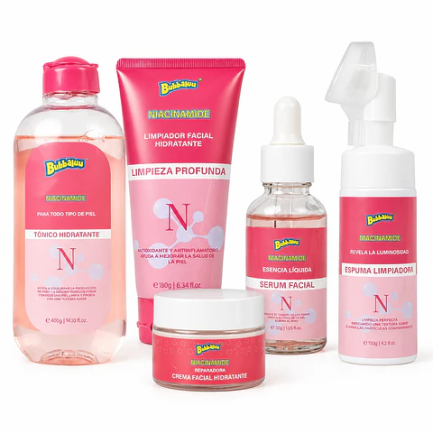 Bubbaluu Pack Rutina Facial Niacinamide