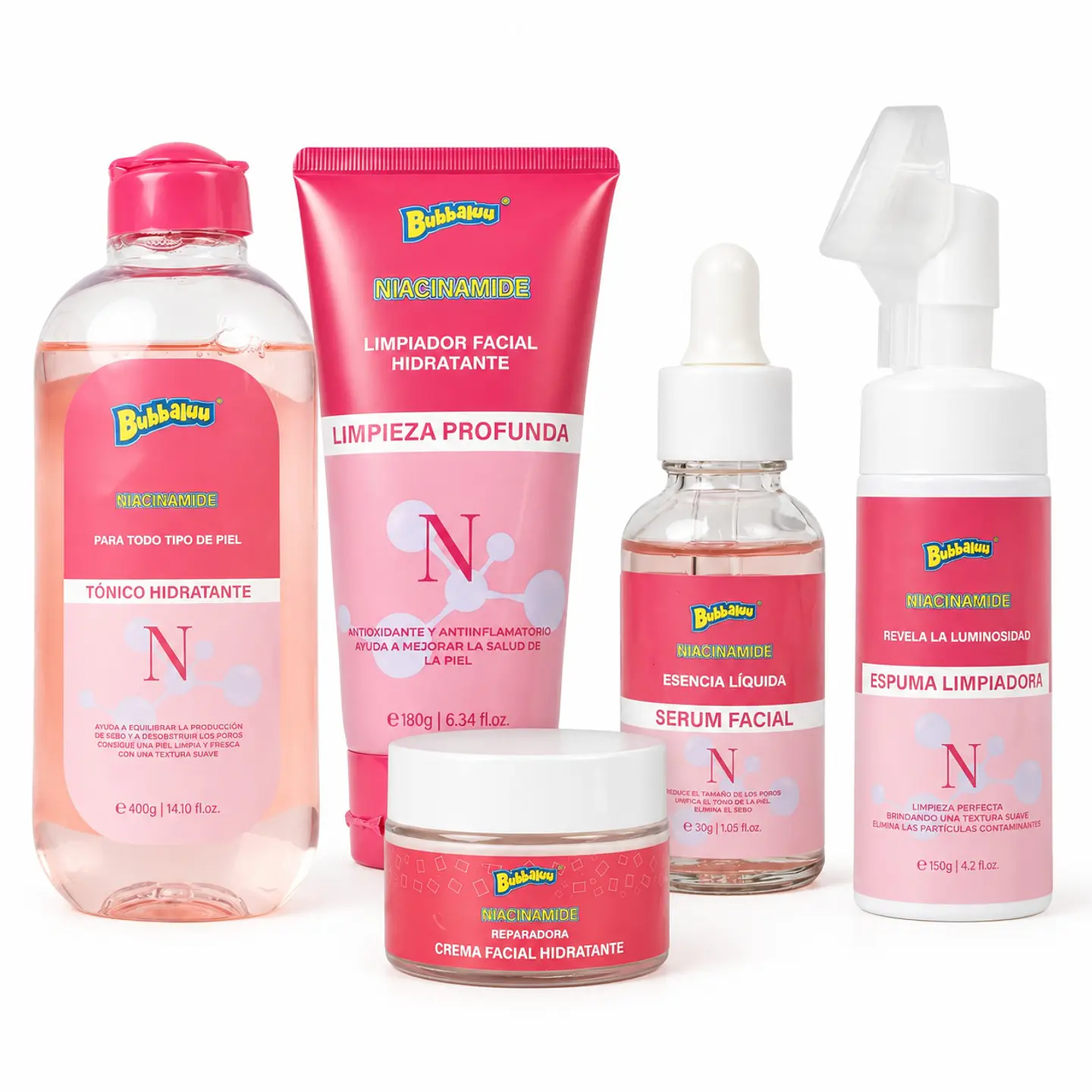 Bubbaluu Pack Rutina Facial Niacinamide 1